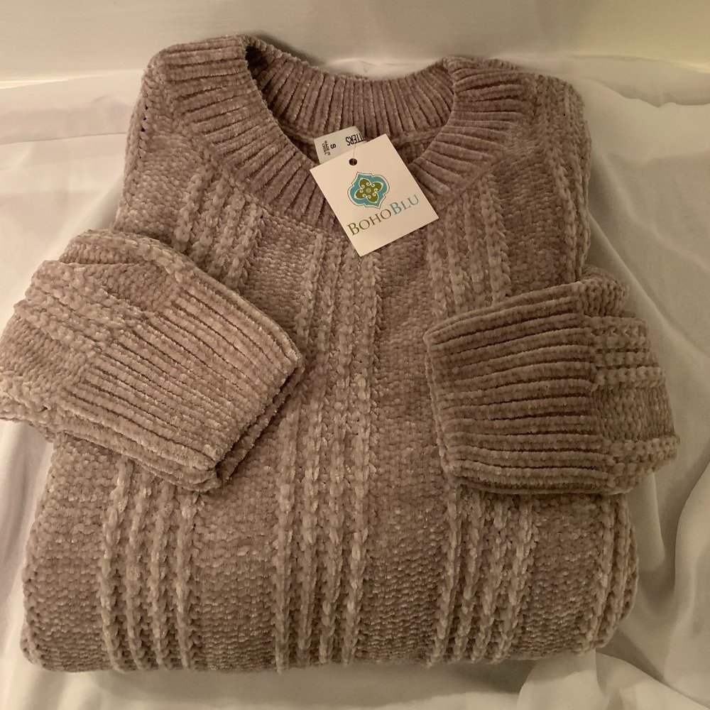 SOLD!!!   Boho Pull-over Cozy Thick Plush Sweater S - Picture 2 of 11